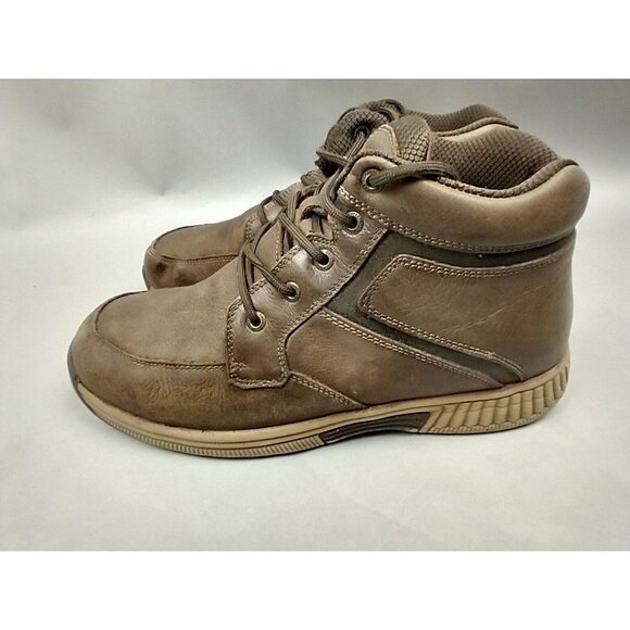 Orthofeet Highline 487 Mens 10 2E Wide Brown Boot Lace-Up Leather Comfort - Picture 3 of 16